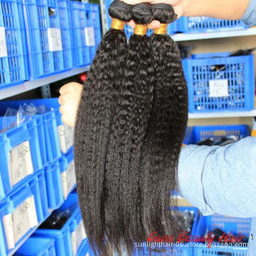 Sunlight 12a grade virgin human hair kinky curly kinky straight frontal lace closure hair blend bundles